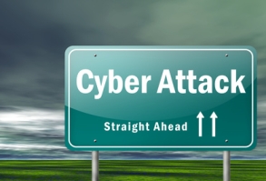 Highway Signpost "Cyber Attack"